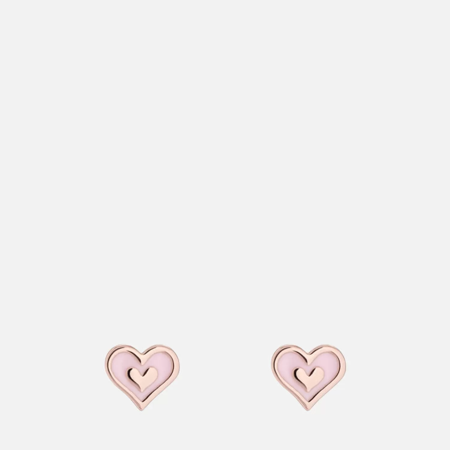 Elliot Heart Rose Gold-Tone Stud Earrings*Ted Baker Flash Sale