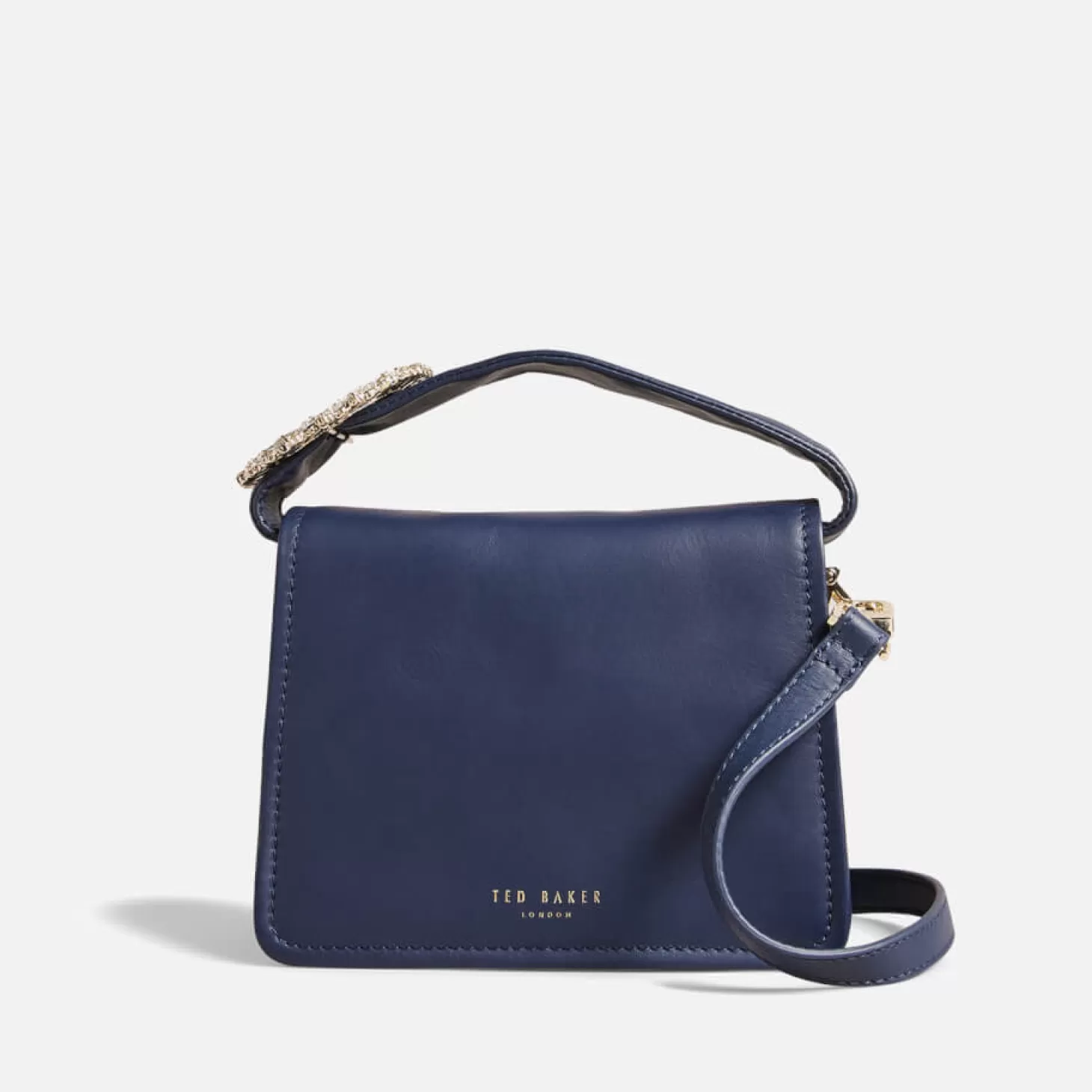 Emie Jewel Detail Leather Cross Body Bag*Ted Baker Clearance