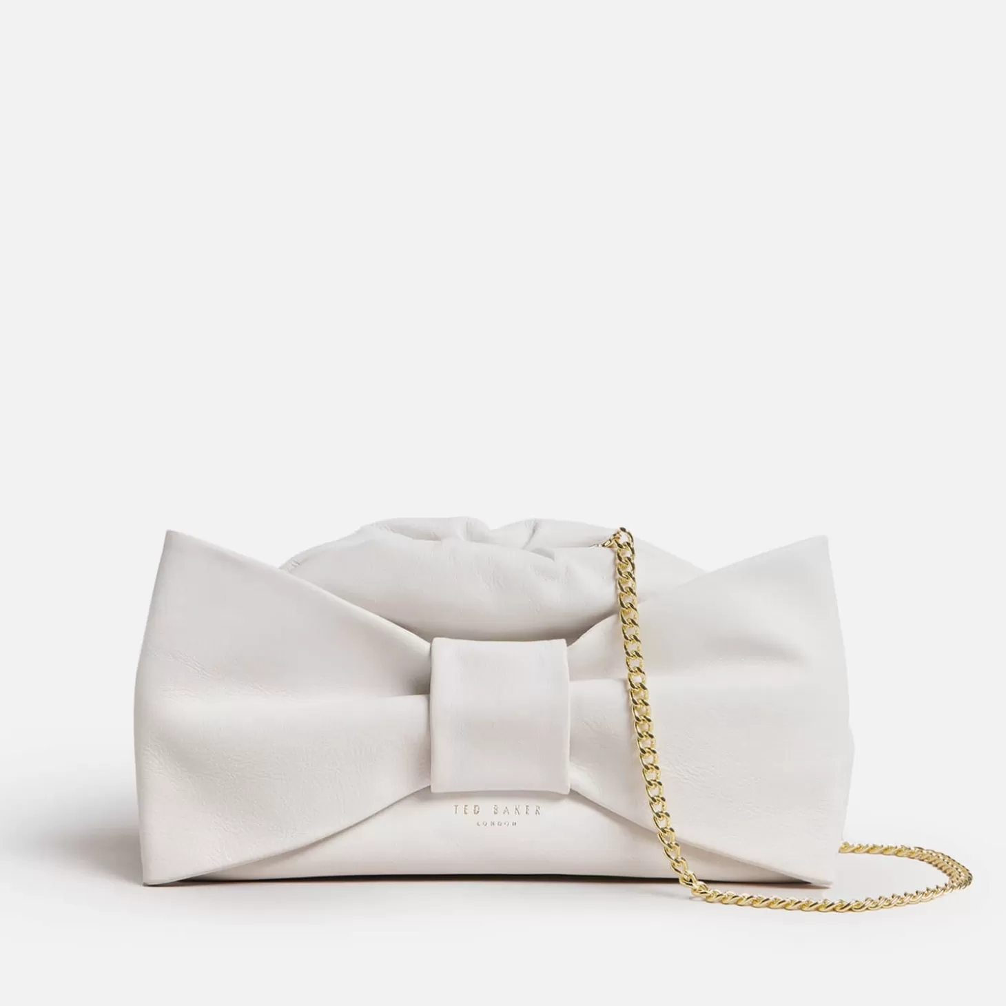 Niasa Leather Bow Detail Clutch*Ted Baker Store