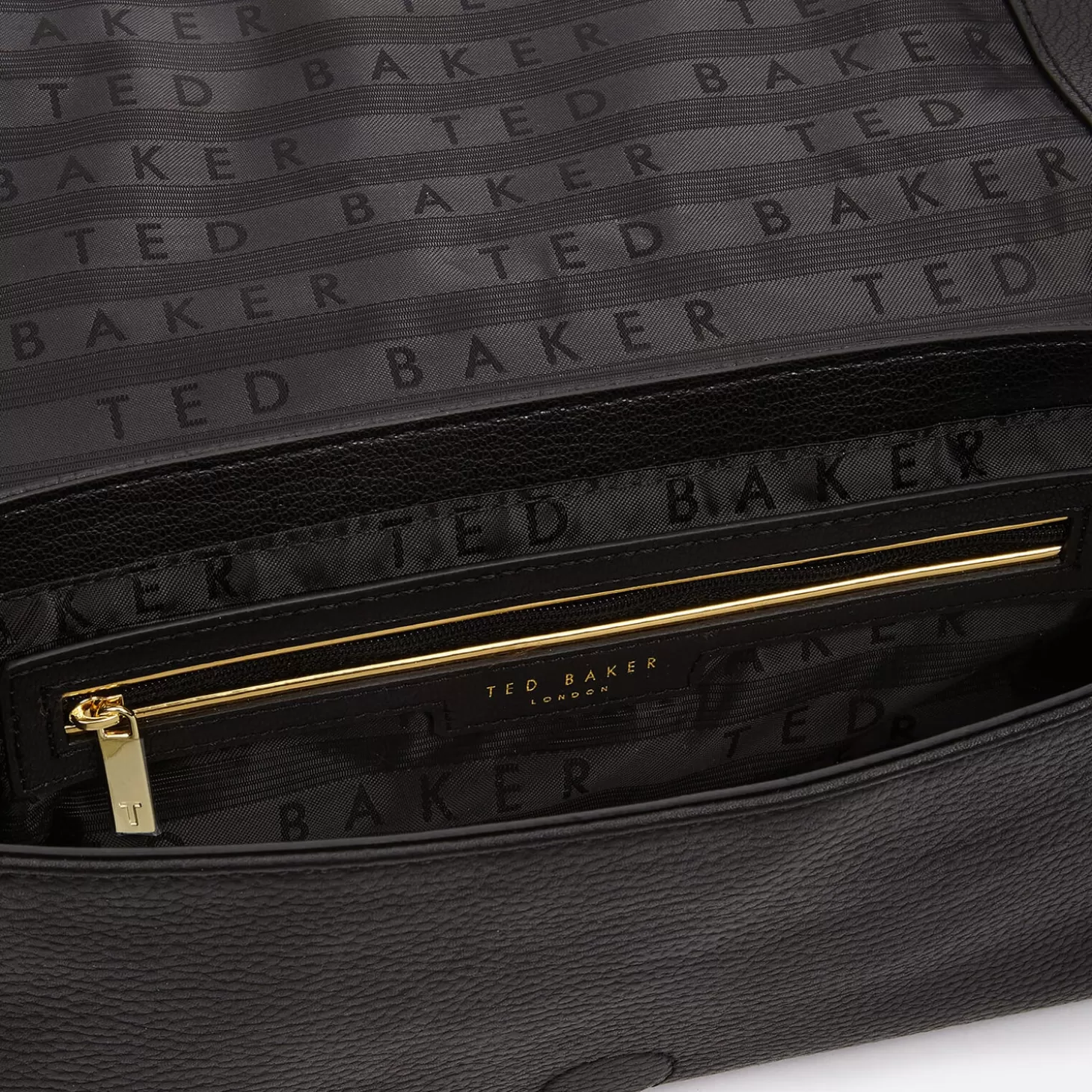 Women's Ammie Branded Webbing Strap Box Shoulder Bag - Jet-Black*Ted Baker Shop