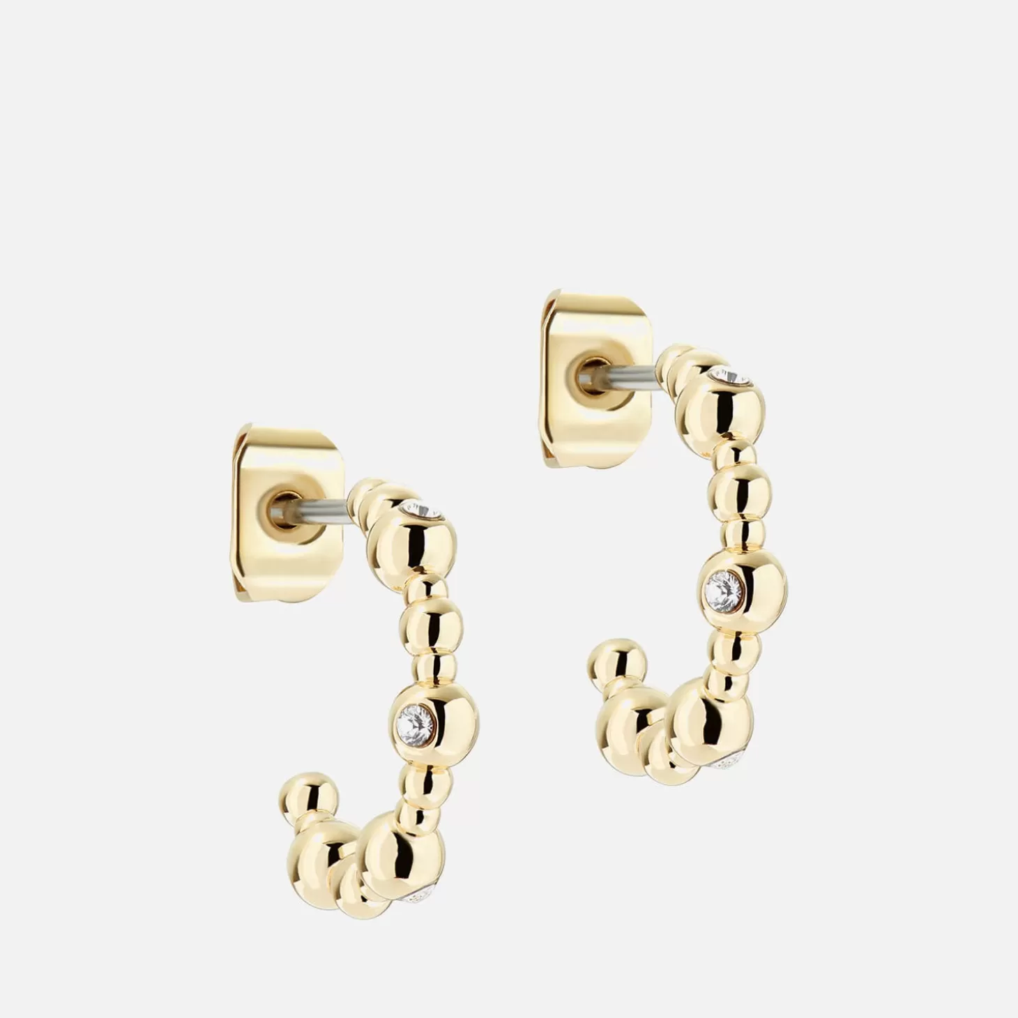 Women's Belsini: Crystal Small Hoop Earring - Gold Tone/Clear Crystal*Ted Baker Cheap