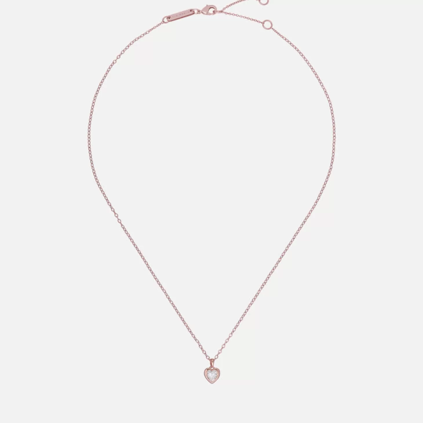 Women's Hannela Crystal Heart Pendant - Rose Gold/Crystal*Ted Baker Cheap