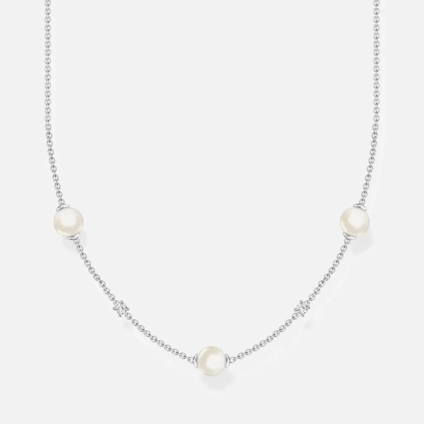 Women's Multi Pearl Necklace - Silver*THOMAS SABO New