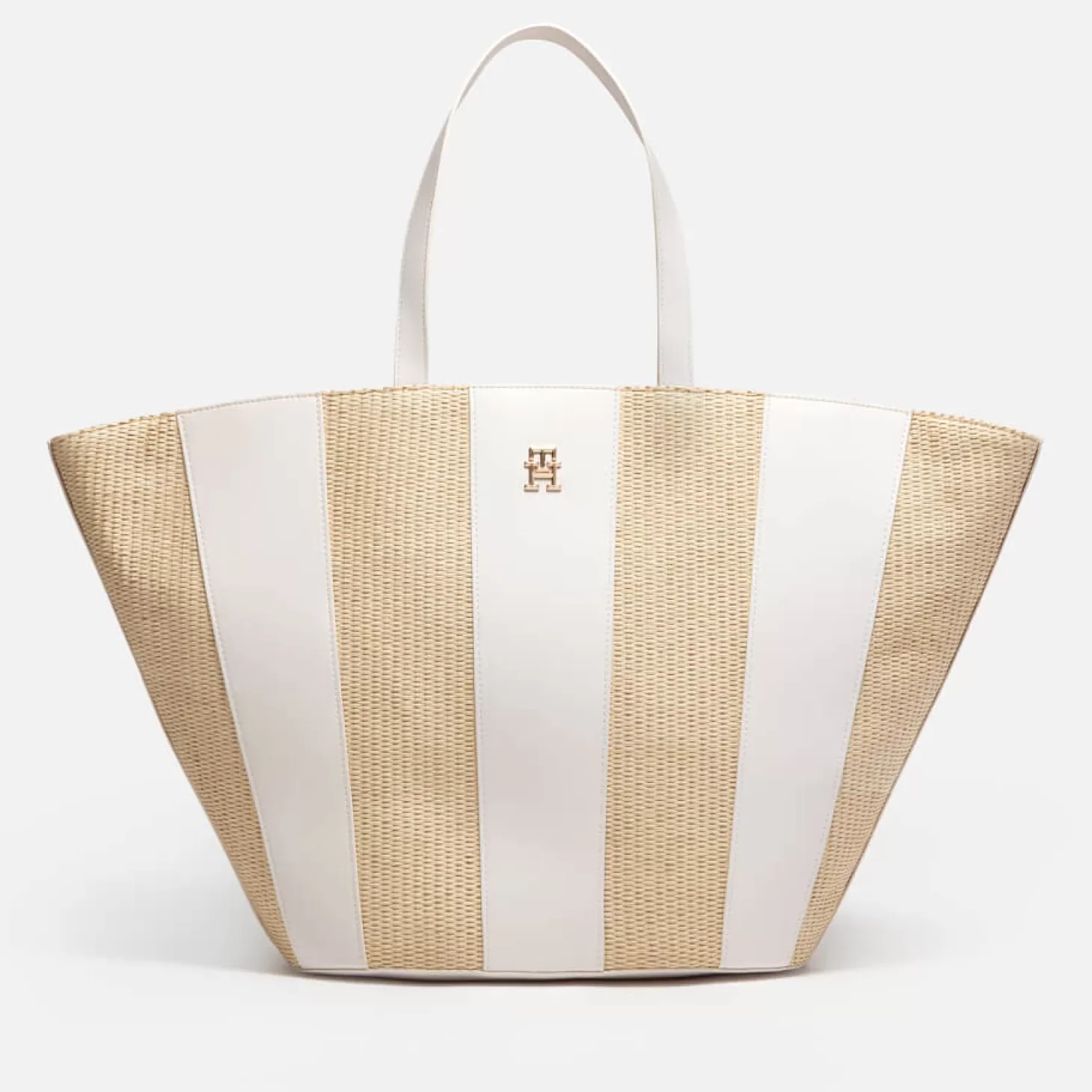 Summer Jute Faux Leather Tote Bag*Tommy Hilfiger Discount