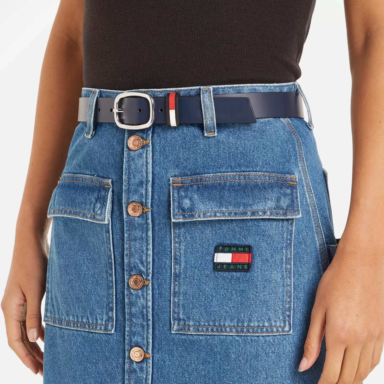 Leather Oval 3.0 Belt*Tommy Jeans Discount