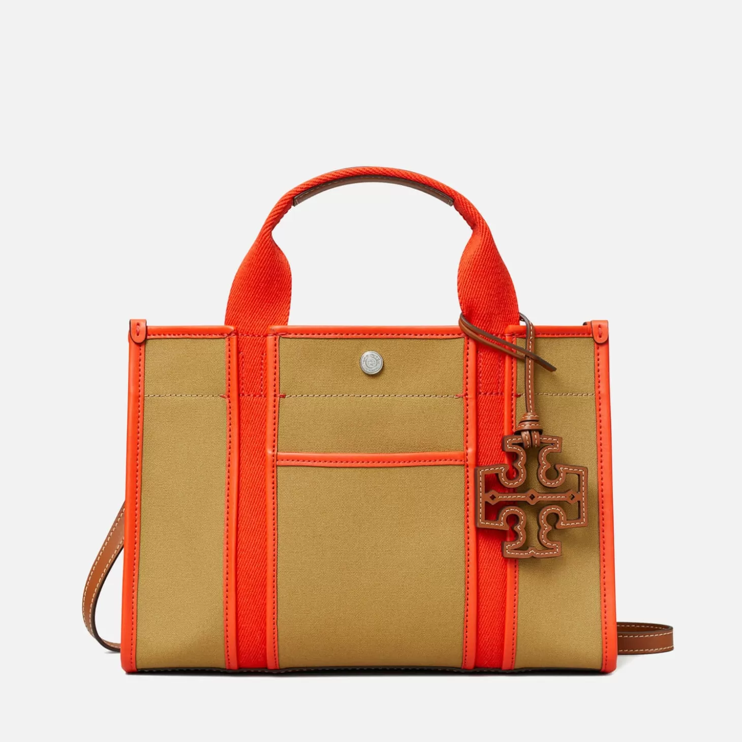 Women's Twill Small Tote Bag - Cumin*Tory Burch Sale