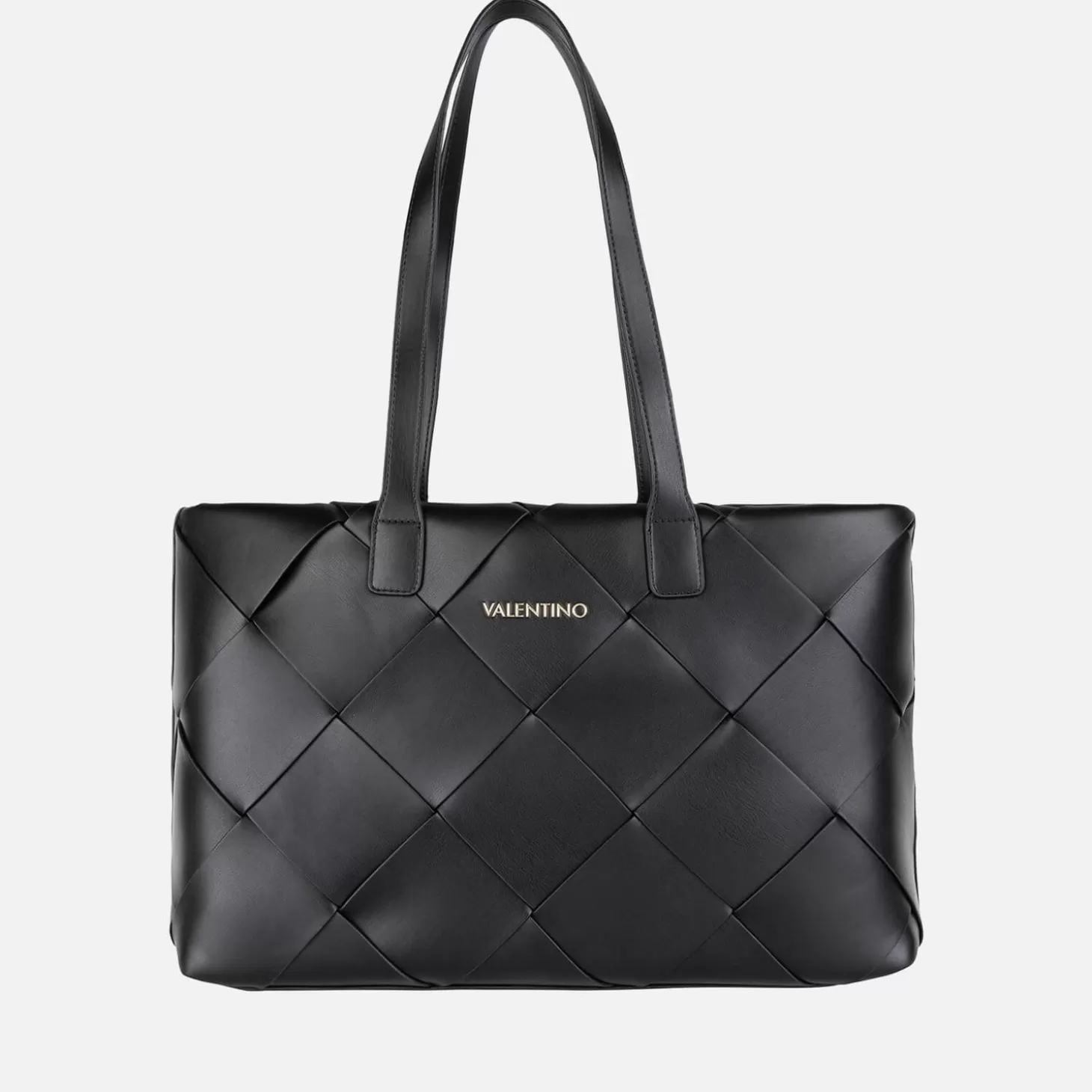 Valentino Ibiza Diamond Quilted Faux Leather Shopping Bag*Valentino Bags Store