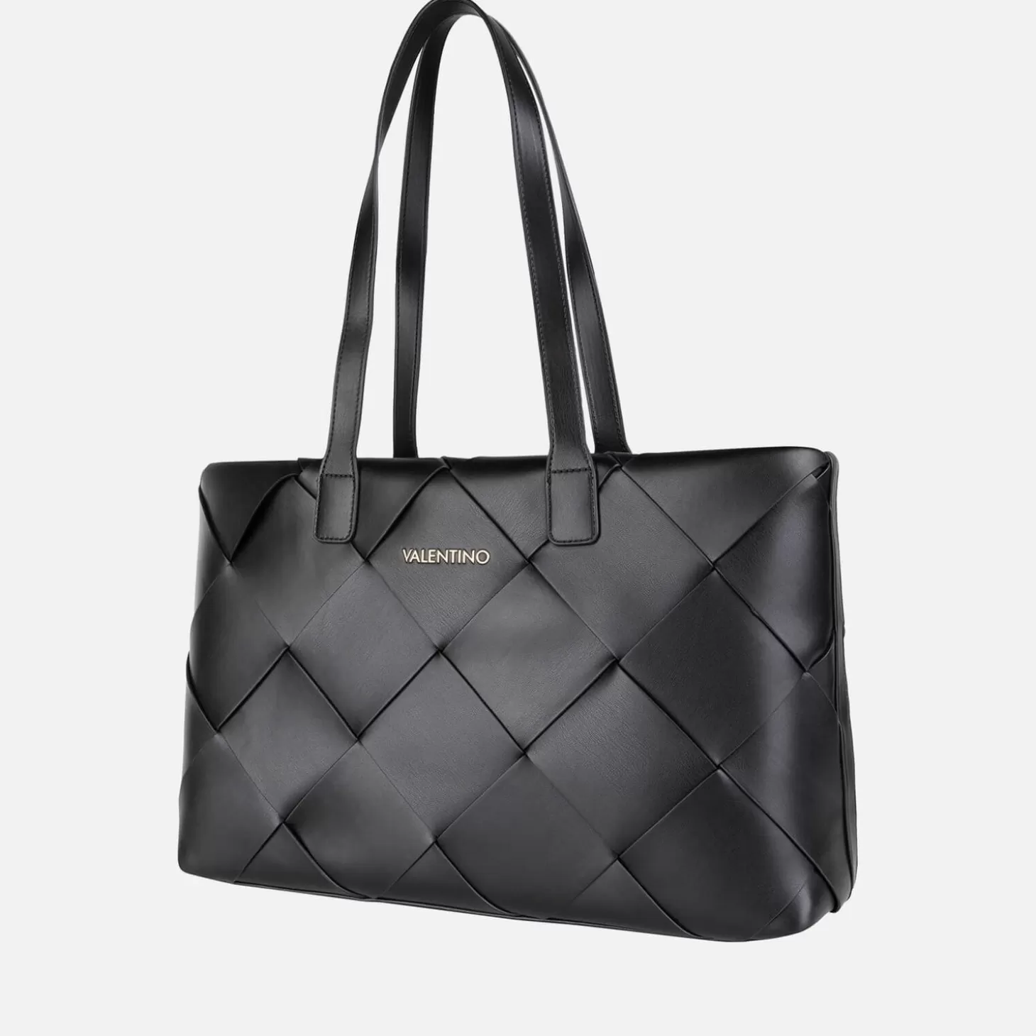 Valentino Ibiza Diamond Quilted Faux Leather Shopping Bag*Valentino Bags Store