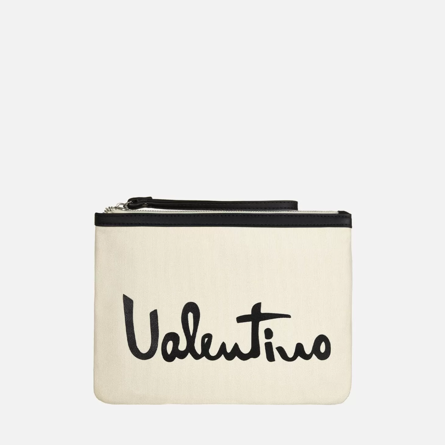 Valentino Vacation Canvas And Faux Leather Cosmetic Case*Valentino Bags Hot