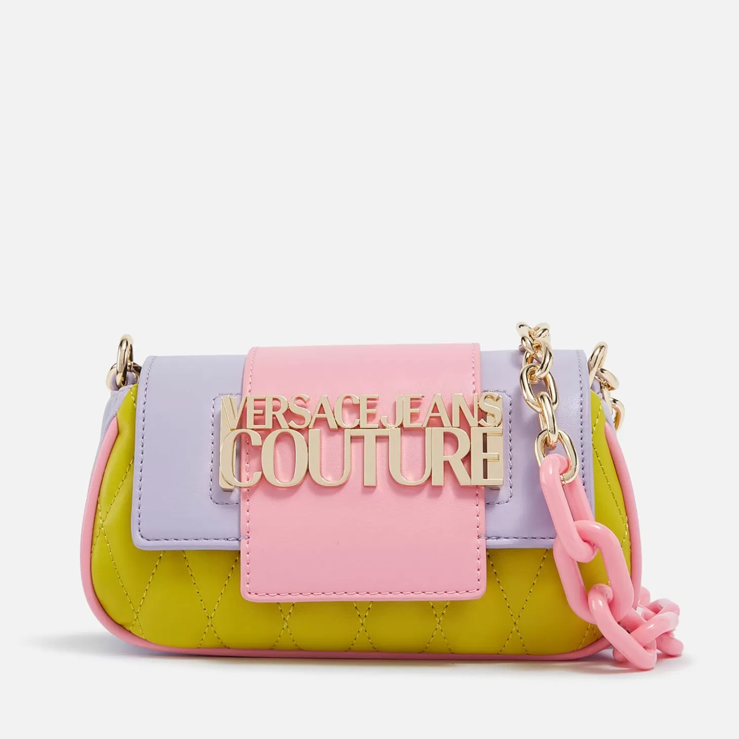 Colour-Block Leather Bag*Versace Jeans Couture Best Sale