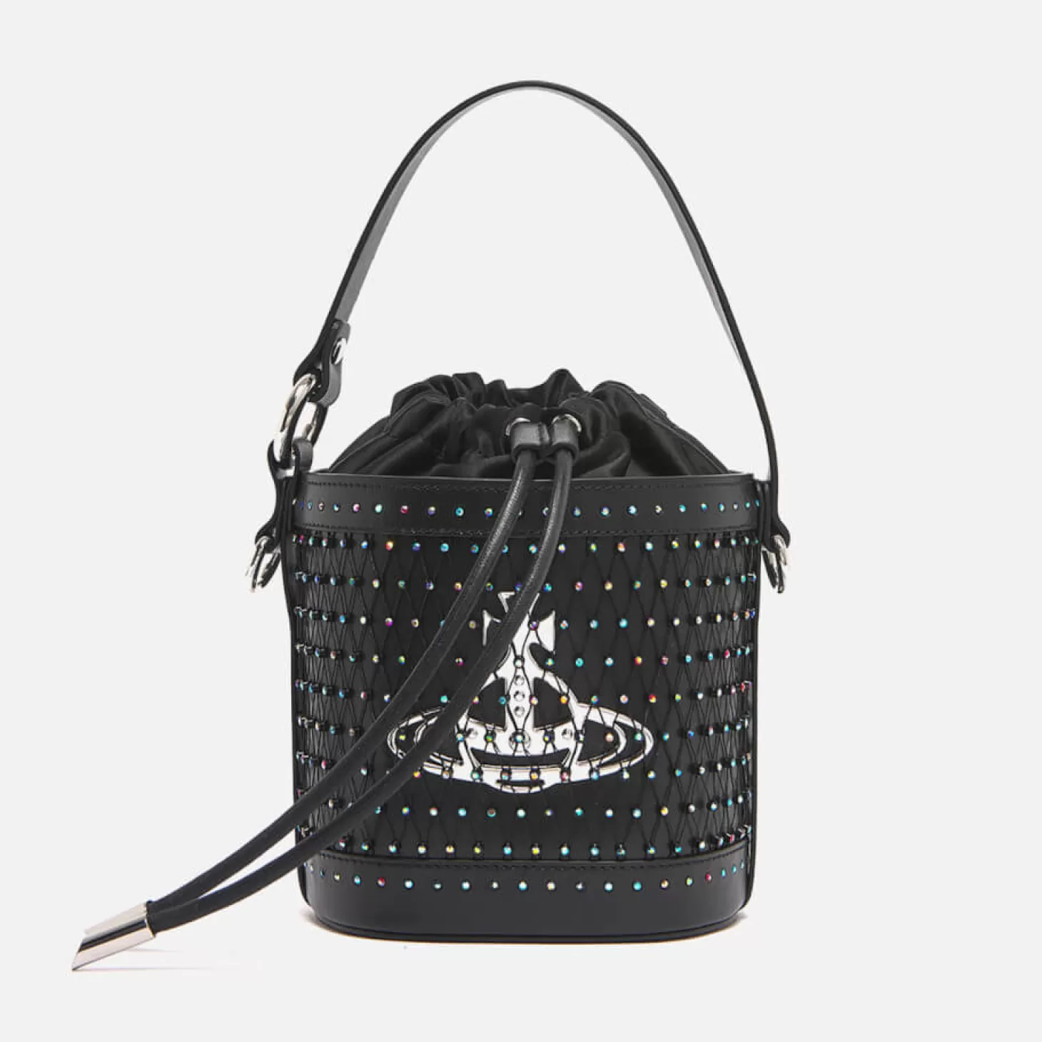 Daisy Leather Drawstring Bucket Bag*Vivienne Westwood Flash Sale