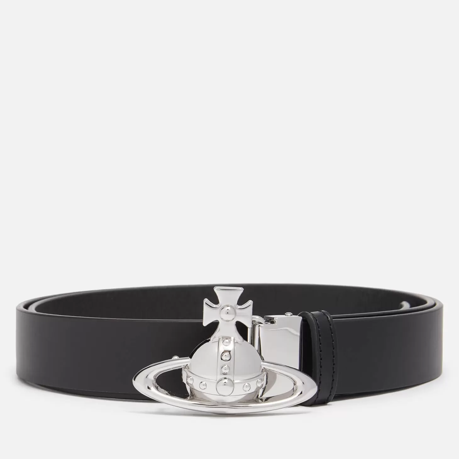 Orb Buckle Palladio Leather Belt*Vivienne Westwood Store