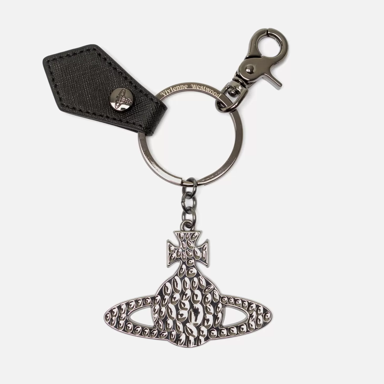 Orb Leather And Gunmetal-Tone Keyring*Vivienne Westwood Best Sale