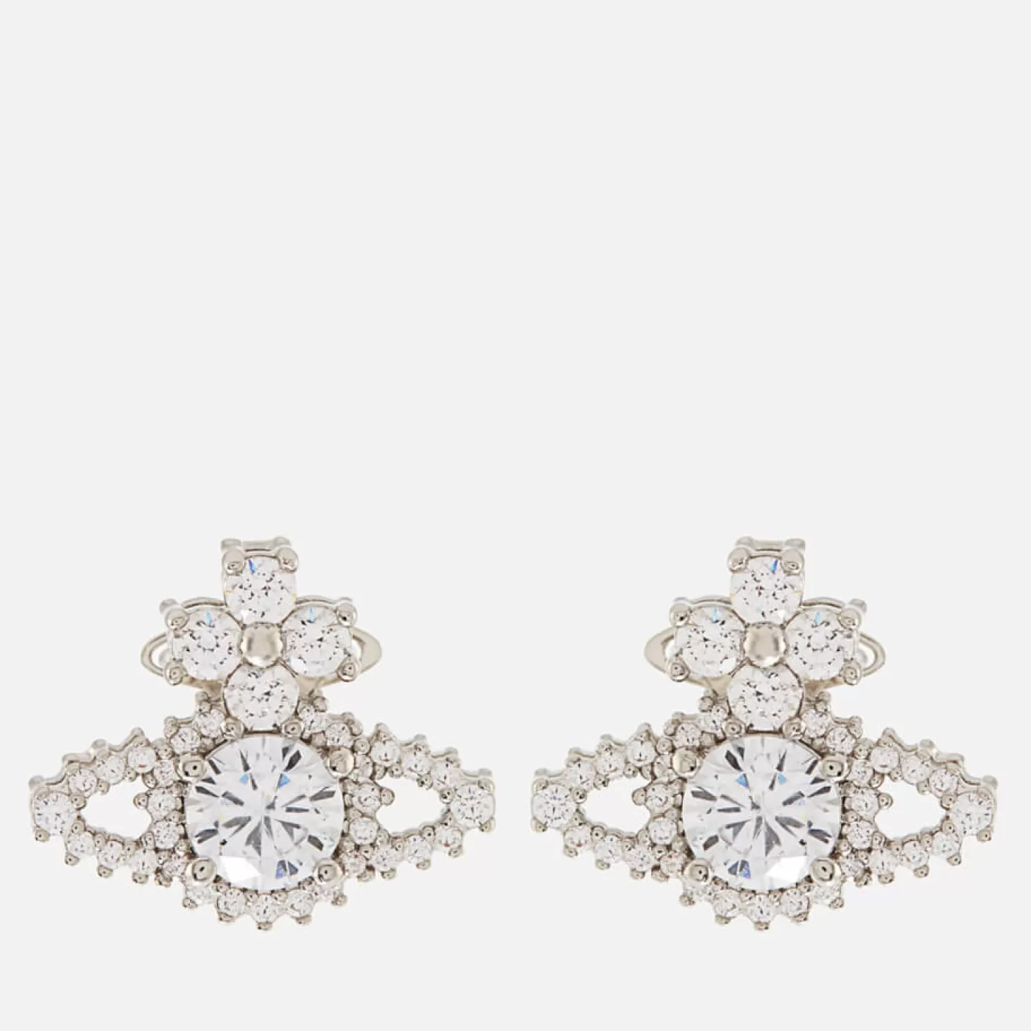 Women's Valentina Orb Earrings - Platinum/White*Vivienne Westwood Cheap