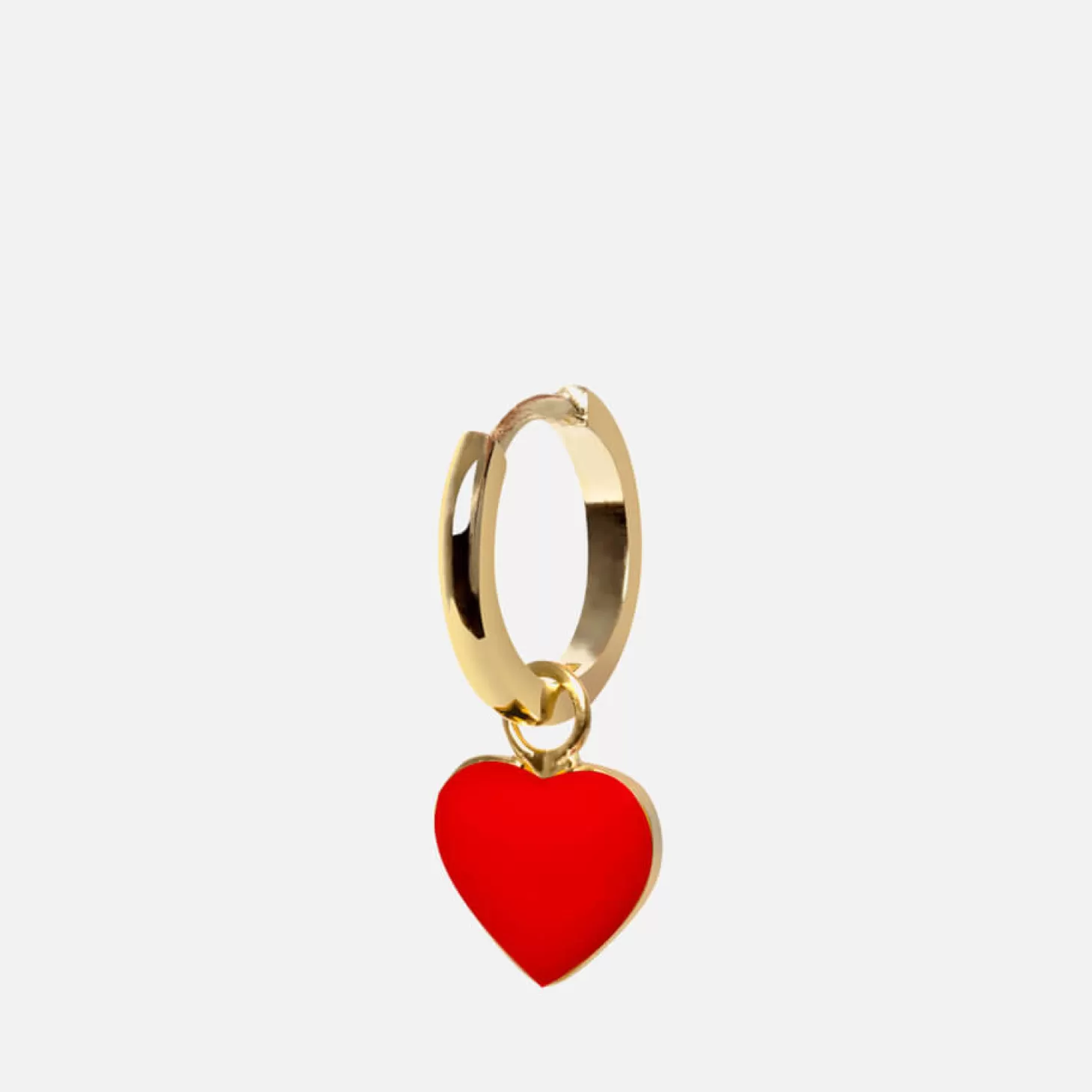 Heart Recycled Gold-Plated And Enamel Earring*Wilhelmina Garcia Outlet