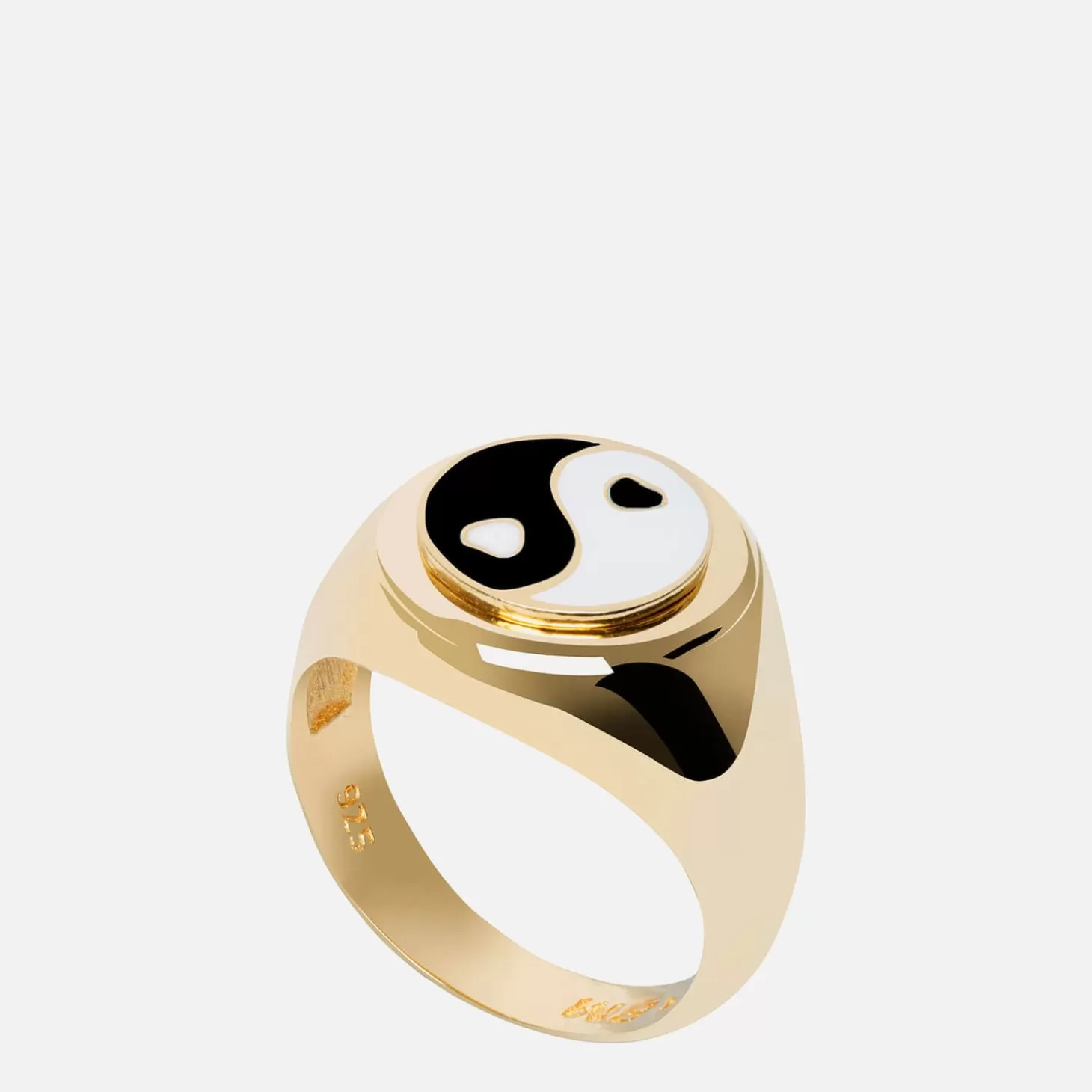 Women's Yin/Yang Ring - Gold/Black/White*Wilhelmina Garcia Sale