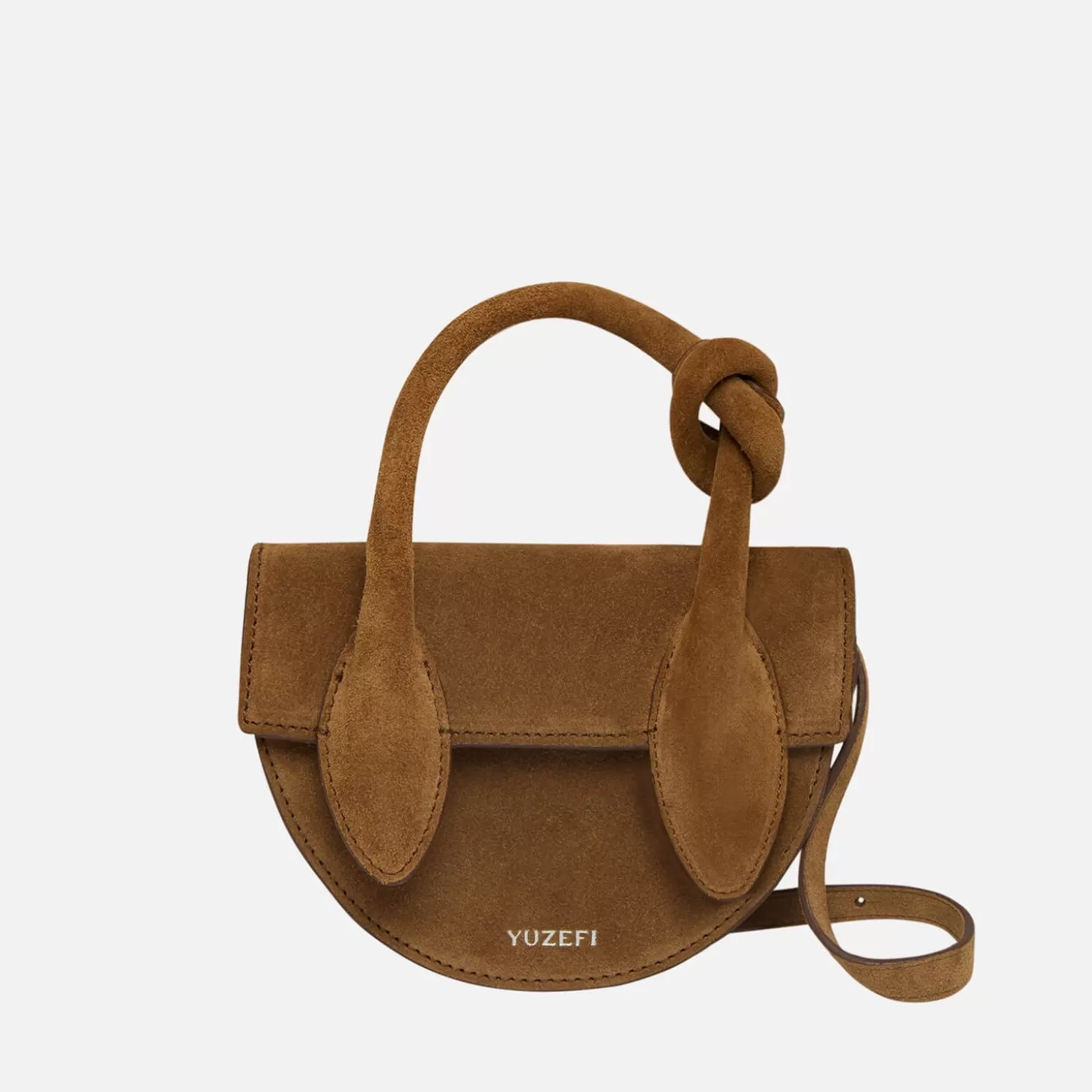 Pretzel Cross-Body Suede Bag*Yuzefi Shop